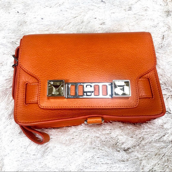 Proenza Schouler Orange Clutch Handbag - Picture 2 of 8